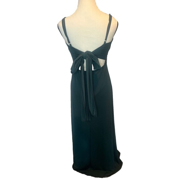 Birdy Grey EMERALD GREEN Maxi Formal Lined Dress Bridesmaid Sz Small - Picture 4 of 10